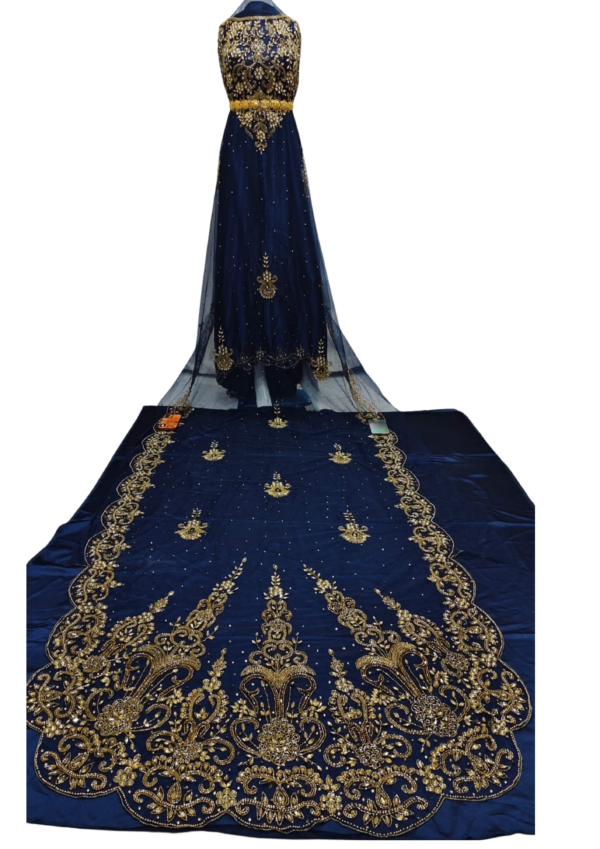 sumeya chiffon dark navy blue